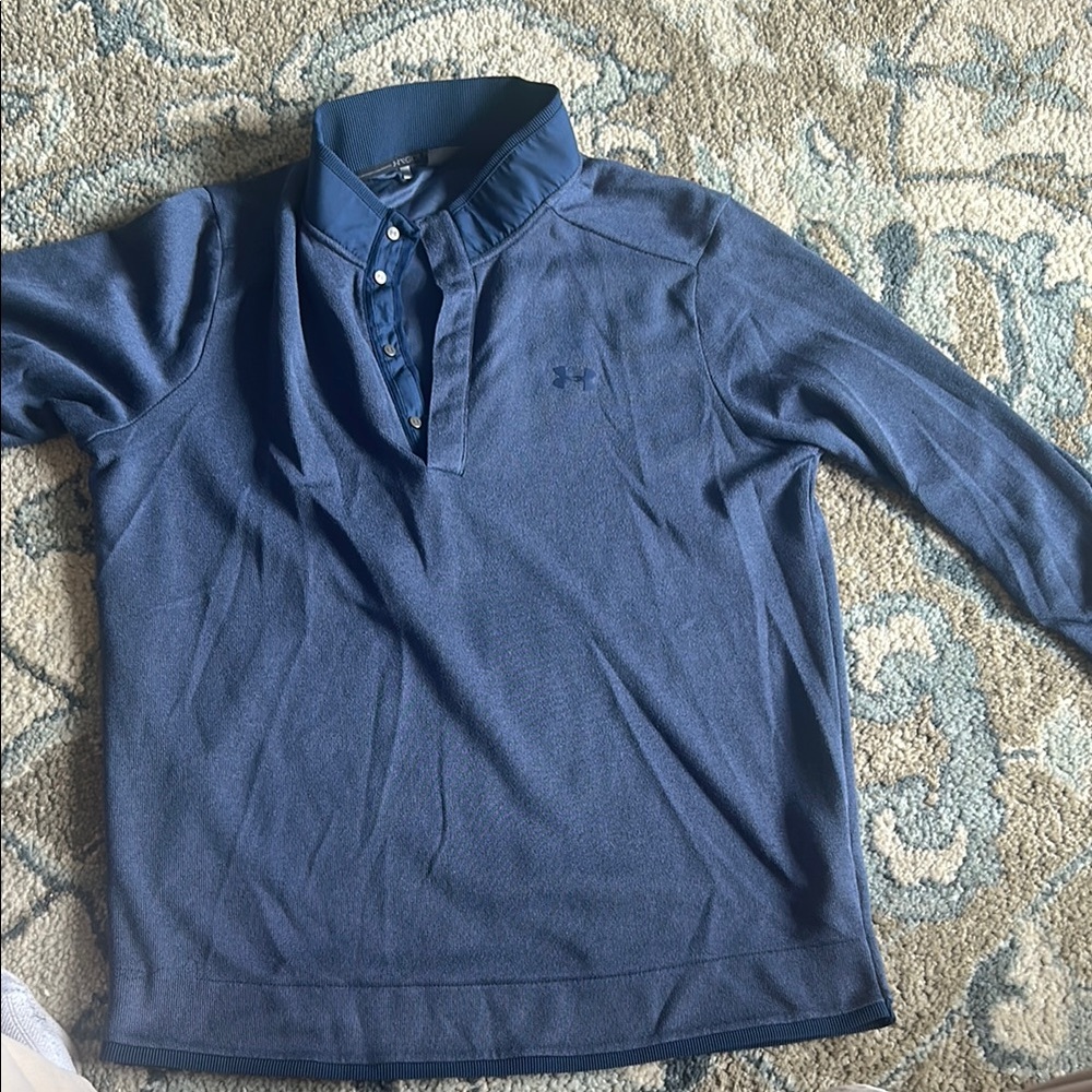 Under Armour Men's Blue quarter snap pullover